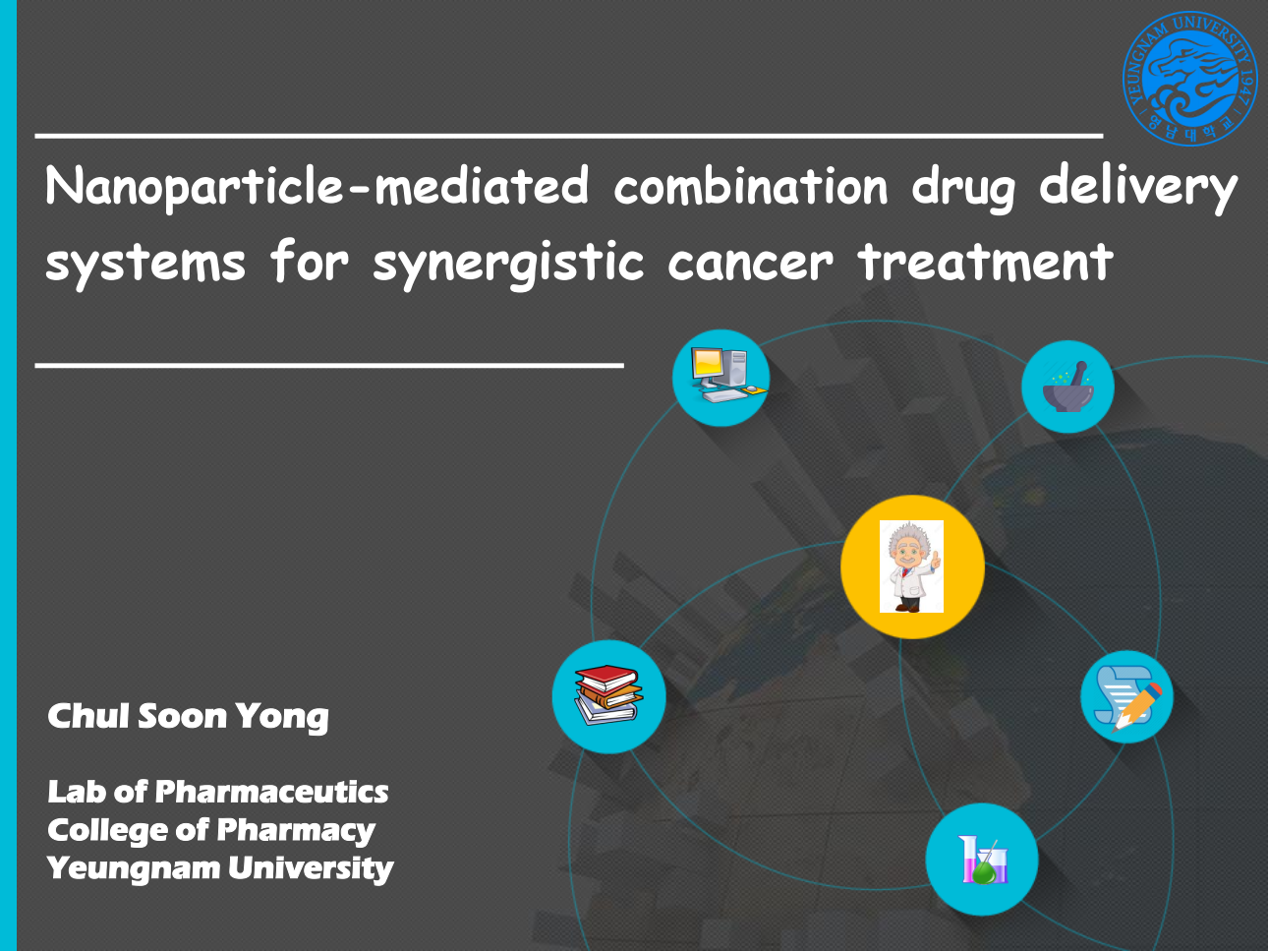 Visiting Lecture "Nanoparticle-mediated combination drug delivery  systems for synergistic cancer treatment"                                                                                                                                                   